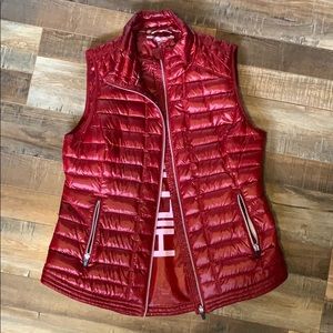 Tommy Hilfiger Sport red down filled vest